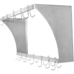 Seinariiul pottide hoidikuga 12 konksu Roostevaba teras 900x300x300mm | Adexa VMR0930