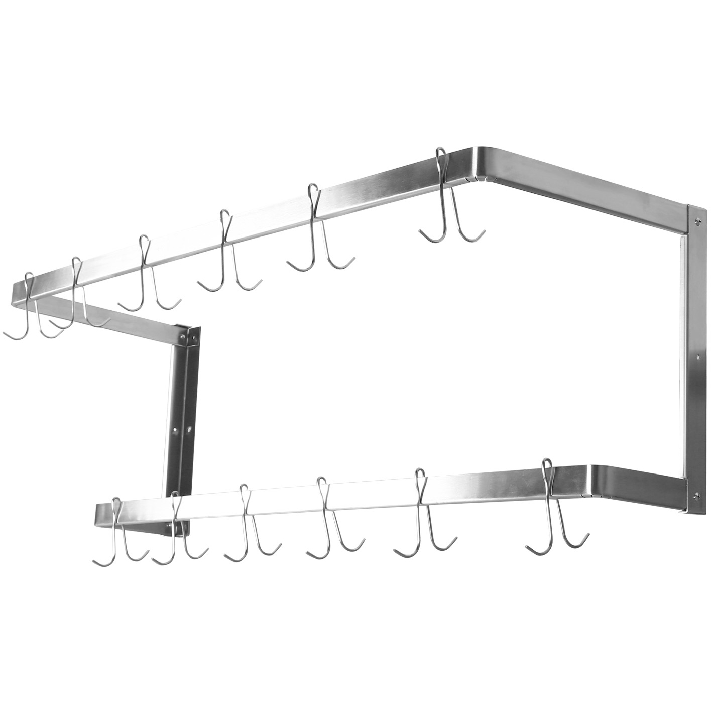 Seinariiul pottidele Seinariiul koos potikonksudega 12 konksu Roostevaba teras 900x300x300mm | Adexa VMR0930U - Image 1