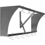 Seinariiul  12 konksuga roostevaba teras 1500x300x300mm | Adexa VMR1530