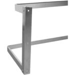 Seinariiul pottidele, 12 konksu, roostevaba teras 1500x300x300 mm | Adexa VMR1530U - Image 5