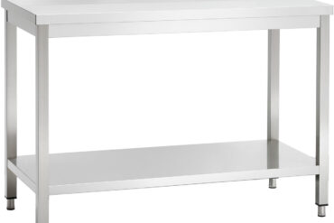 Professionaalne töölaud Roostevaba teras Alumine riiul Tõstetud äär 1500x700x850mm | Adexa VT157SLB