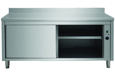 Professionaalne soojendusega kapp  roostevaba terasest lükanduksed 1600x700x850mm | Adexa VTC167WB