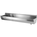 Seinale kinnitatav nõudepesuvalamu 2000x380x320 mm roostevabast terasest, 1 kauss | Adexa YDWPS20038