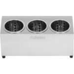 Kaubanduslik söögiriistade korvihoidja 3 auku roostevaba teras | Adexa KFA03B - Image 6