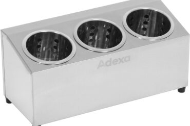 Kaubanduslik söögiriistade korvihoidja 3 auku roostevaba teras | Adexa KFA03B