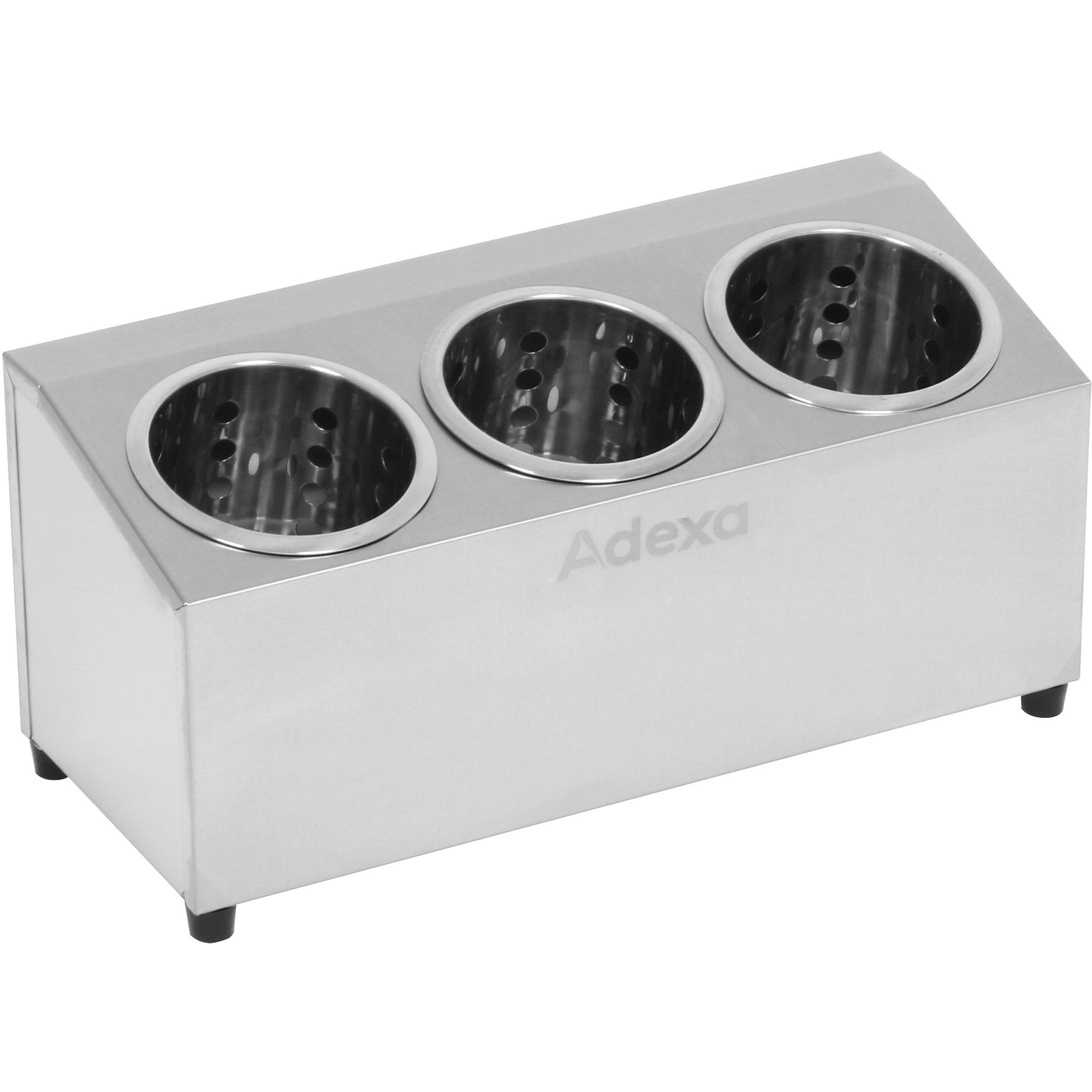 Kaubanduslik söögiriistade korvihoidja 3 auku roostevaba teras | Adexa KFA03B Kaubanduslik söögiriistade korvihoidja 3 auku roostevaba teras | Adexa KFA03B - Image 1