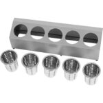 Kaubanduslik söögiriistakorv 5-auguline roostevaba teras | Adexa KFA05B - Image 5