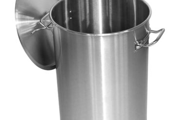 Professionaalne prügikast roostevabast terasest kaanega 55 liitrit | Adexa SDB55