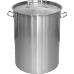 Professionaalne prügikast roostevabast terasest kaanega 95 liitrit | Adexa SDB95 - Image 2