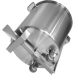 Professionaalne Prügikast Roostevabast Terasest Kaane, Rataste ja Pedaaliga 75 liitrit | Adexa SDCP75 - Image 2