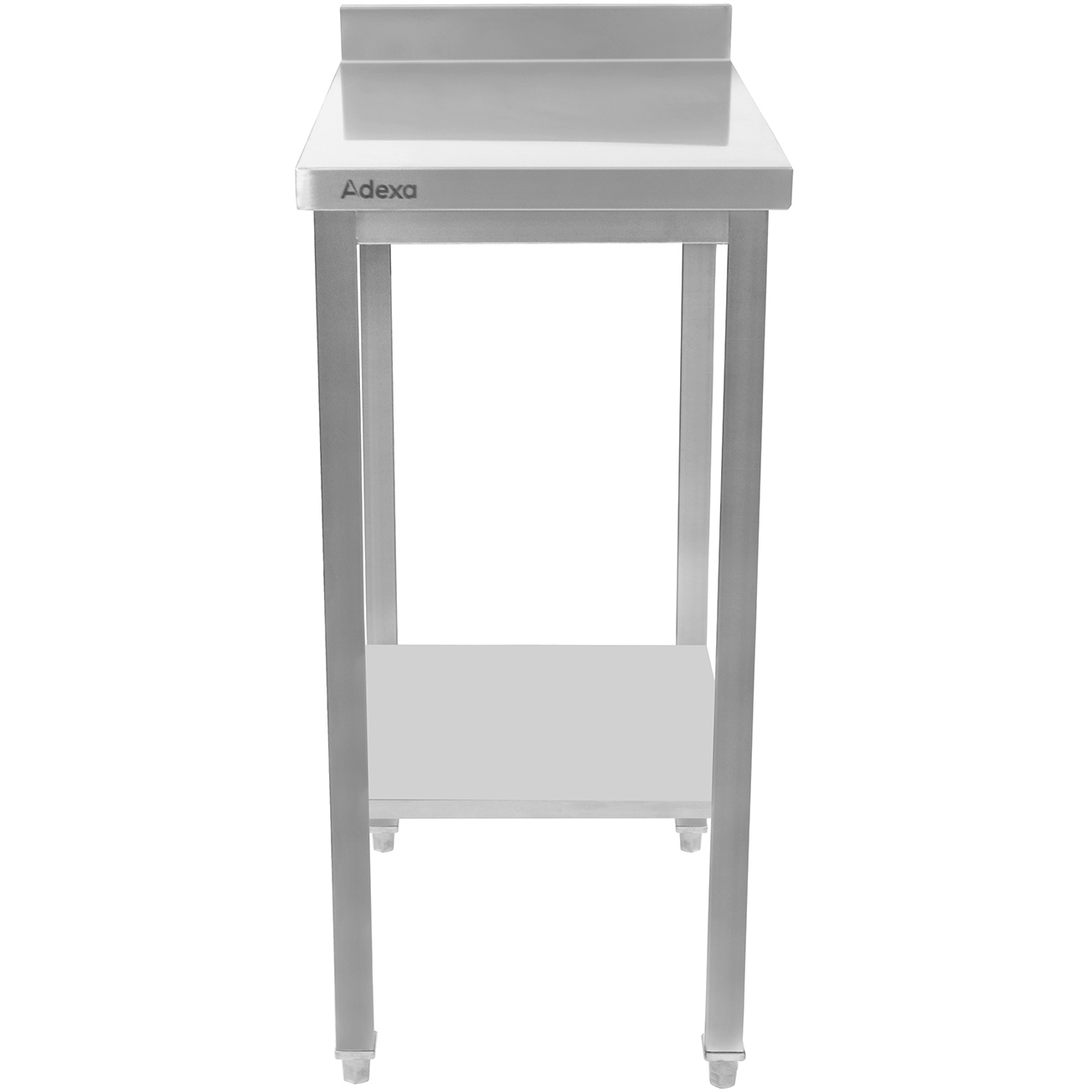 Professionaalne töölaud roostevabast terasest alusriiuliga tagaseinaga 400x700x900mm | Adexa SWT7040B Professionaalne töölaud roostevabast terasest alusriiuliga tagaseinaga 400x700x900mm | Adexa SWT7040B - Image 1