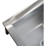 Madal valamu, mopihoidjad, roostevaba teras, 1 kauss, pritsmekaitse, 600x600x660mm, ruudukujulised jalad | Adexa SMSJYLR6060 - Image 3