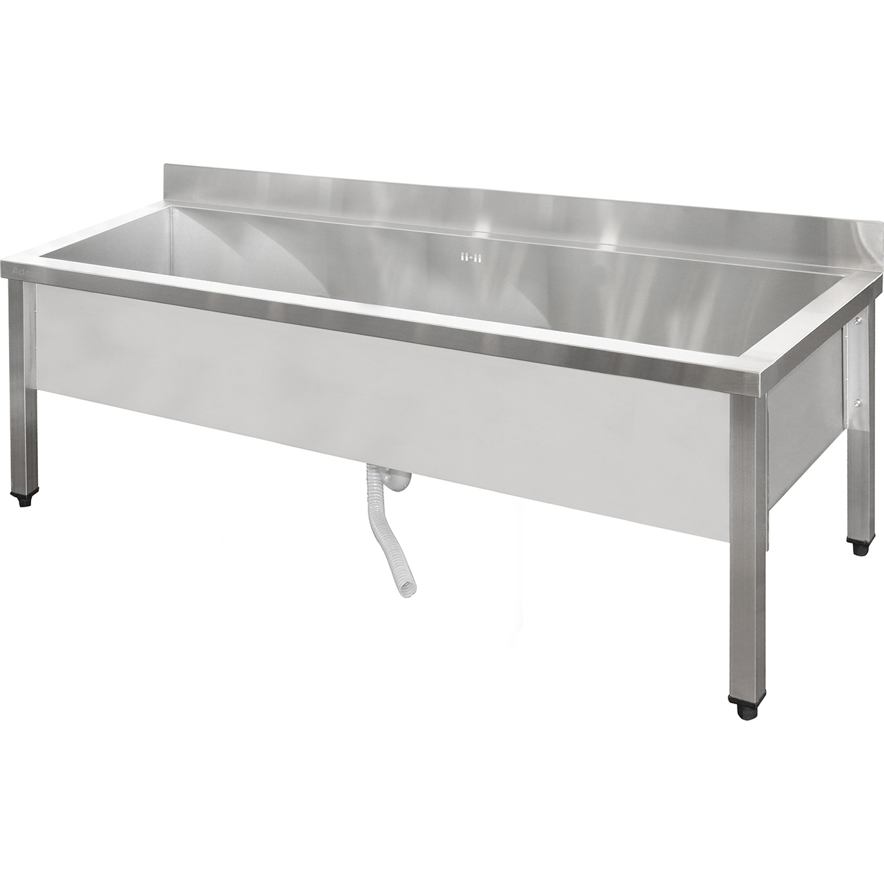 Madal potipesuvalamu Roostevaba teras 1 kauss Tagaplekk 1500x600x660mm Ruudukujulised jalad | Adexa SMSJY15060 Madal potipesuvalamu Roostevaba teras 1 kauss Tagaplekk 1500x600x660mm Ruudukujulised jalad | Adexa SMSJY15060 - Image 1