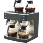 Kaksikfiltriga Kohvimasin Käsitsi Täidetav 4 Klaaskannu 4 Kuumutusplaati | Adexa DRB686P