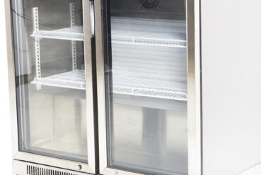 Baarikülmik 2 hingedel ust 220 liitrit roostevaba teras | Adexa SSBC02PP