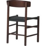 Pöögipuidust tool Tume pähklipuu värvi musta punutud köiega iste | | Adexa GS60575DWB - Image 5