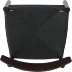 Pöögipuidust tool Tume pähklipuu värvi musta punutud köiega iste | | Adexa GS60575DWB - Image 7