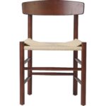 Pöögipuust tool Kreeka pähkli värvi heleda punutud nöörist istmega | | Adexa GS60575LWBE - Image 4