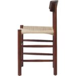 Pöögipuust tool Kreeka pähkli värvi heleda punutud nöörist istmega | | Adexa GS60575LWBE - Image 5