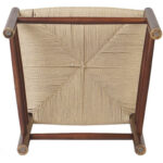 Pöögipuust tool Kreeka pähkli värvi heleda punutud nöörist istmega | | Adexa GS60575LWBE - Image 6