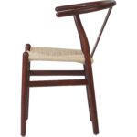 Pöögipuidust Tool Pähkel hele värv heleda põimitud köie istmega | | Adexa GSW0029LWBE - Image 3