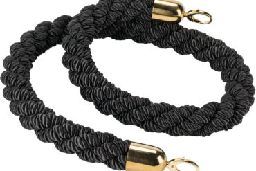 Must palmikköis kuldsete otstega 1,5 m | Adexa BR01BG