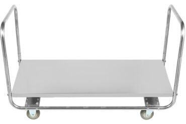 Kaubanduslik kahe käepidemega platvormkäru roostevaba teras 1300x500x750mm | Adexa WHDT13050