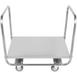 Kaubanduslik kahekäepidemega platvormkäru roostevaba teras 600x500x750mm | Adexa WHDT6050