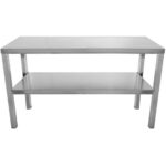 Kommertsköögi konveier 2 taset Roostevaba teras 1000x335x700mm | Adexa WHES1003470 - Image 3