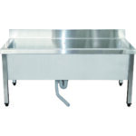 Madal potipesu Valamu roostevaba teras Pristmekaitse 1200x600x660mm Ruudukujulised jalad | Adexa SMSJY12060 - Image 6