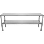 Väljastustasapind 2 tasandiga roostevaba teras 1200x335x700mm | Adexa WHES1203470 - Image 3