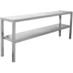 Väljastustasapind 2 tasandiga roostevaba teras 1200x335x700mm | Adexa WHES1203470