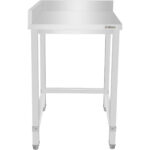 Kaubanduslik roostevaba terasest vasakpoolne töölaud 600x600x965mm | Adexa DWL6060L - Image 3