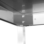 Kaubanduslik roostevaba terasest vasakpoolne töölaud 600x600x965mm | Adexa DWL6060L - Image 2