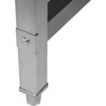 Kaubanduslik roostevaba terasest vasakpoolne töölaud 600x600x965mm | Adexa DWL6060L - Image 6