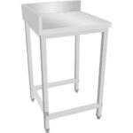 Tööstuslik roostevabast terasest töölaud parempoolse paigutusega 600x600x965mm | Adexa DWL6060R