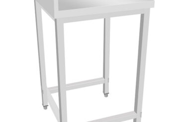 Tööstuslik roostevabast terasest töölaud parempoolse paigutusega 600x600x965mm | Adexa DWL6060R