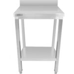 Kaupmeeste töölaua Roostevaba teras Alumise riiuliga Servaga 450x700x900mm | Adexa DWT4570