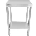 Kommertstöölaua Roostevaba teras Alumise riiuliga 450x700x900mm | Adexa DWT4570WO