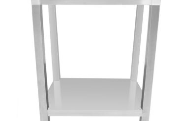 Kommertstöölaua Roostevaba teras Alumise riiuliga 450x700x900mm | Adexa DWT4570WO