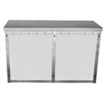 Seinakapp klaasist lükandustega roostevabast terasest 1200x400x800mm | Adexa SWCGDHH120402 - Image 4