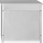 Seinakapik klaasist kiikustega roostevaba teras 600x400x800mm | Adexa SWCGDHH60402 - Image 2