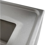 Kaubanduslik valamu Roostevaba teras 1000x700x900mm 1 kauss paremal pritsmekaitse 50mm | Adexa DSE1070R - Image 7