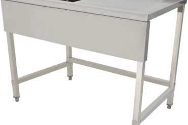 Kaubanduse valamu Roostevaba teras 1200x700x900mm 1 kauss vasakul Praktiline tagasein 50mm | Adexa DSE1270L