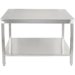 Kvaliteetne töölaud alariiuliga 304 roostevaba teras Sobib kasutamiseks õues 1200x600x900mm | Adexa Elite ET260120