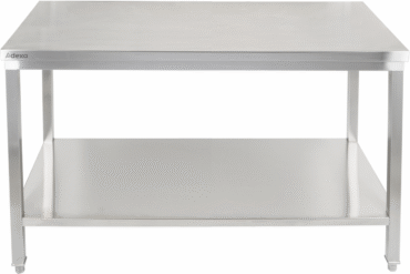 Premium töölaud alumise riiuliga 304 roostevabast terasest Sobib välitingimustesse 1600x600x900mm | Adexa Elite ET260160
