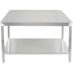 Premium töölaua koos alumise riiuliga 304 roostevabast terasest Sobib õues kasutamiseks 1500x700x900mm | Adexa Elite ET270150