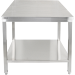 Premium töölaud alumise riiuliga 304 roostevabast terasest Sobib õue 600x700x900mm | Adexa Elite ET27060