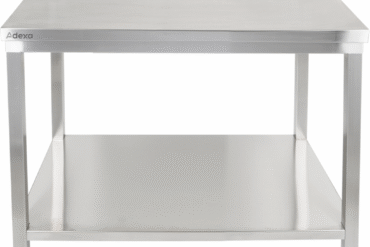 Premium töölaud alariiuliga 304 roostevaba teras Sobib välitingimustesse 800x700x900mm | Adexa Elite ET27080