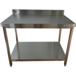 Kaubanduslik töölaua alune riiul roostevaba teras ruudukujulised jalad 600x700x900mm | Adexa QNH11122 - Image 3